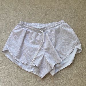Old Navy Active Athletic Shorts - White cheetah pattern